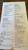 The Bywater menu