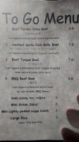 HIKARI Japanese BBQ Grill menu
