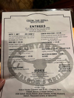 Fuzzy's menu
