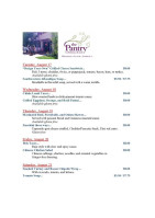 Ogie's Grill At High Meadow menu