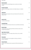 Northside Kitchen Grab Go menu