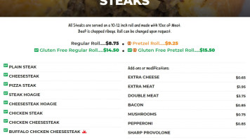 Jay's Steak And Hoagie Joint menu