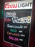 Union Street Tavern menu