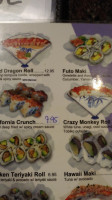 Sushi Cuisine menu