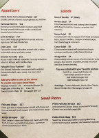 Sunset Cork Room menu