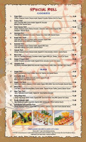 Toki Sushi Steak House menu