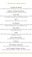 Patricia's menu