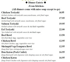 Sushi Ya menu