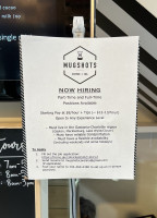Mugshots Coffee And Tea menu