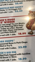 Dick's Last Resort Myrtle Beach menu