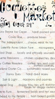 Coquette menu