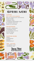 Java Hut menu