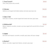 Kyoto And Grill Worcester Carte