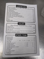 Pat Connolly’s menu