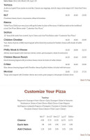 Wee Pub Beach menu