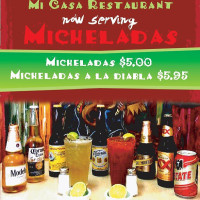 Mi Casa Mexican menu