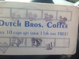 Dutch Bros Coffee menu