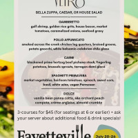 Vetro 1925 Ristorante menu