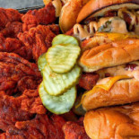 The Red Bird Hot Chicken Fries Comida