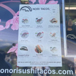Taco Nori menu