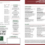 Carrabba's Italian Grill Carte