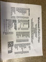 West Coast Fish N' Chips menu