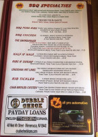 The Pig BBQ Pub Carta