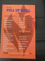 Rooster’s Pull Up Grill Bbq menu