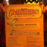 Margaritas Mexican menu