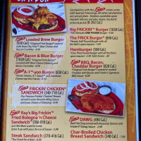 Fricker's menu