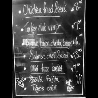 Tiger Tom's menu