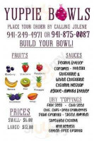 Yuppie Bowls menu