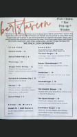 Bert's Tavern menu
