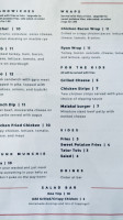 Bert's Tavern menu