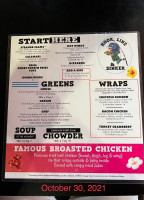 Garibaldi's Hook, Line N Sinker, Sports And Grill menu