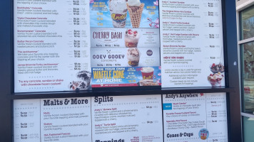 Andy's Frozen Custard menu