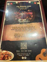 Garibaldi's Fine Mexican Cuisine menu