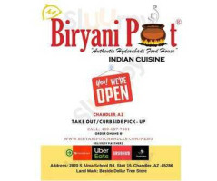 Biryani Pot menu