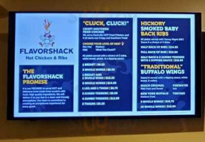 Flavorshack Hot Chicken And Ribs menu