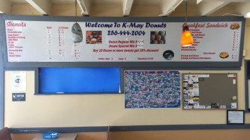 K-may Donuts menu