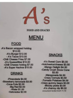 Seasons menu