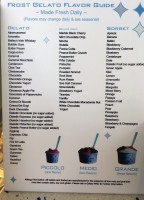 Frost menu