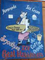 Cow-a-bunga Ice Cream Coffee menu