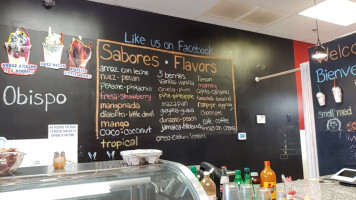 Raspados Neza menu