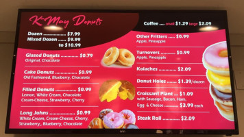 K-may Donuts menu