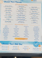 Tropical Sno menu