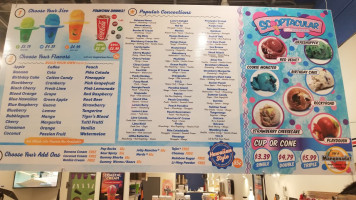 Tropical Sno menu