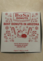 Bosa Donuts menu