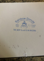 Rainbow Donuts menu