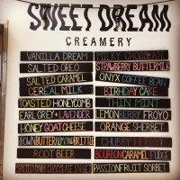 Sweet Dream Creamery menu